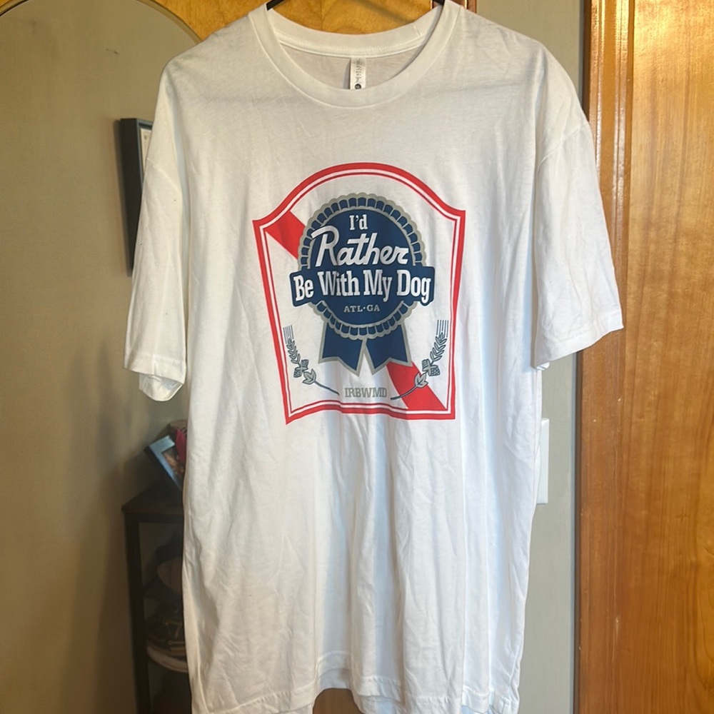 PBR Logo with “I’d Rather Be With My Dog”
